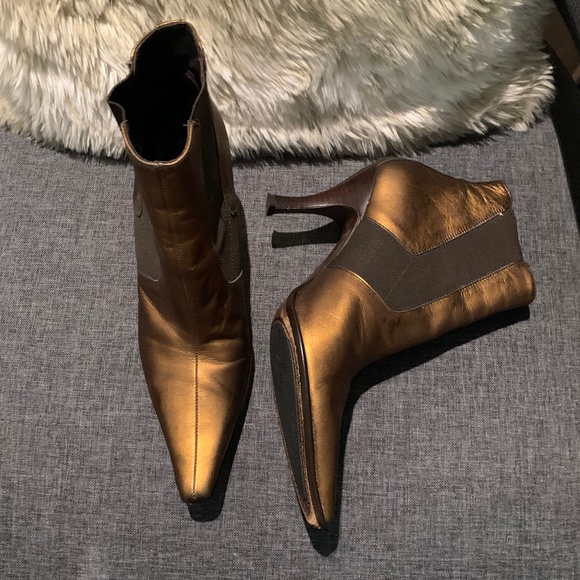 Donald J. Pliner Metallic Ankle Boots - Picture 2 of 16